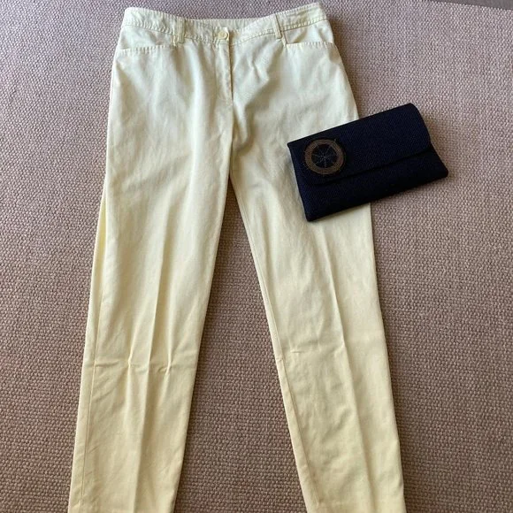 Anne klein yellow pants hot sale